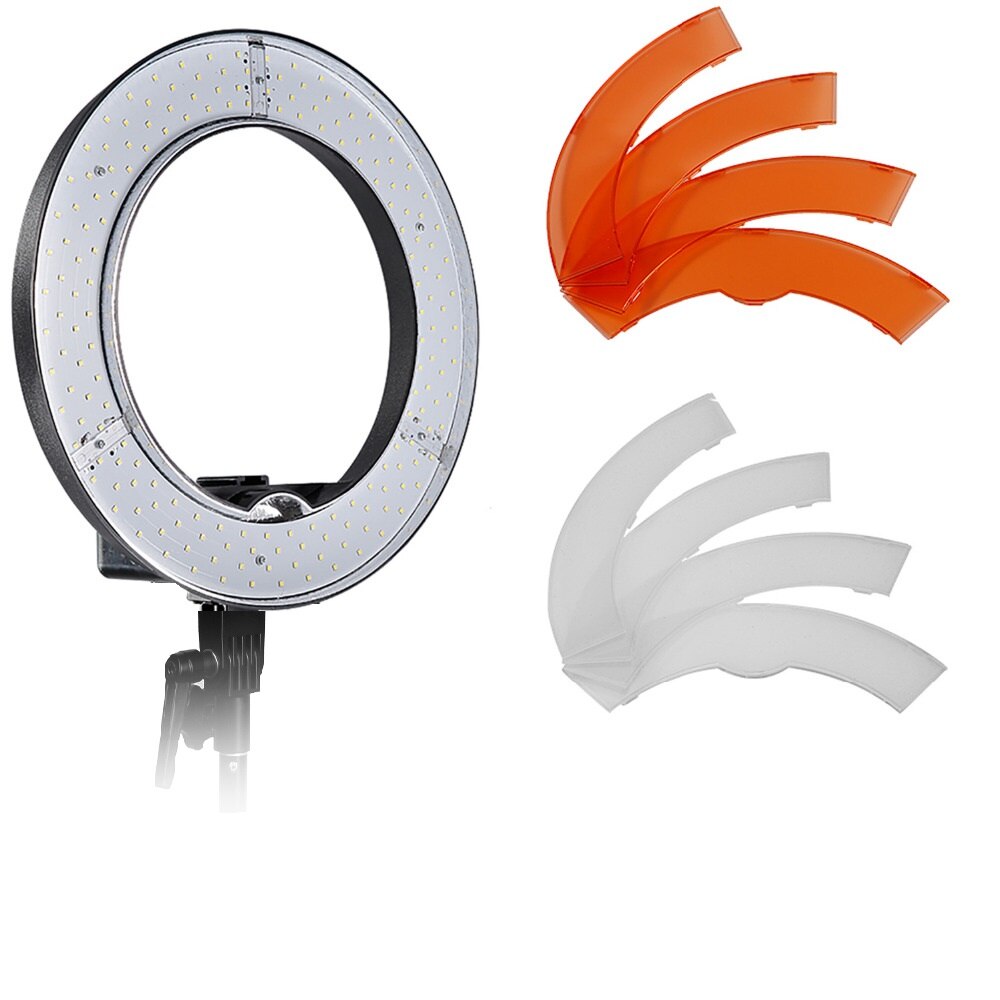 Lampa circulara RL-18 240LED-uri temperatura de culoare 5500k cu alimentator