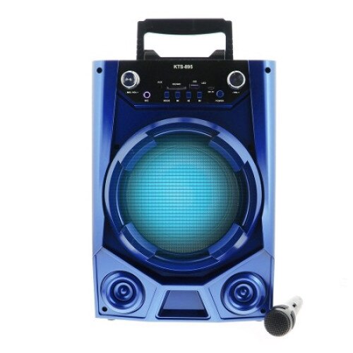 Boxa Bluetooth 895 Albastru, Microfon Cadou, Radio FM, MP3, , AUX