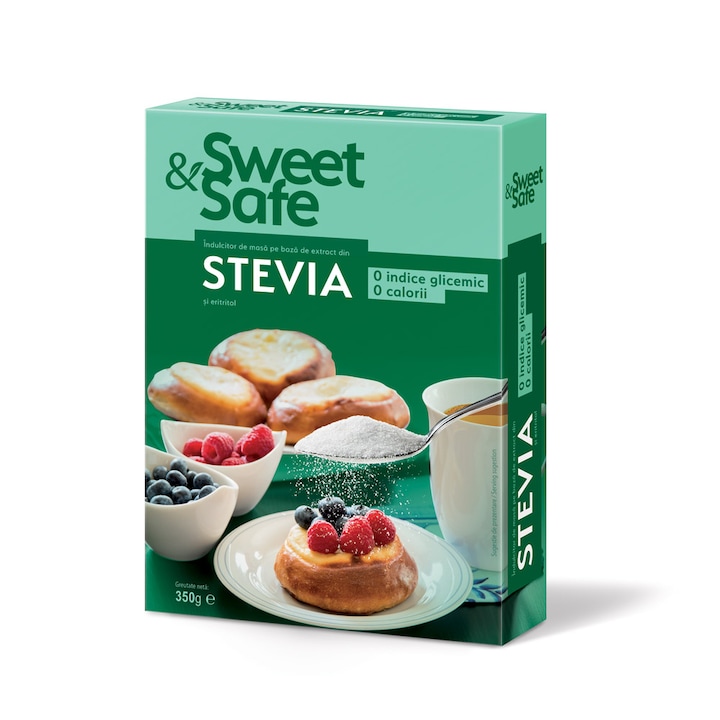 Indulcitor natural din Stevia Sweet&Safe 350 g