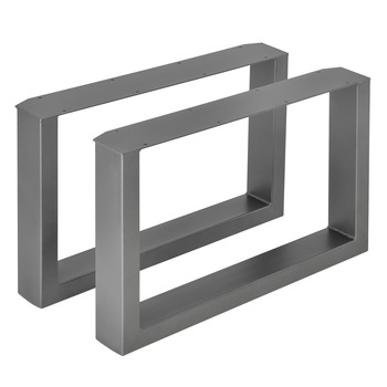 Set 2 bucati picioare masa/mobilier Model 5, en.casa, 64 x 40 cm, metal, gri metal Set 2 bucati picioare masa/mobilier Model 5, en.casa, 64 x 40 cm, metal, gri metal