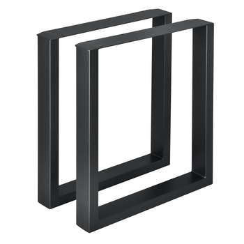 Set 2 bucati picioare masa/mobilier Model 1, en.casa, 60 x 72 cm, metal, negru Set 2 bucati picioare masa/mobilier Model 1, en.casa, 60 x 72 cm, metal, negru