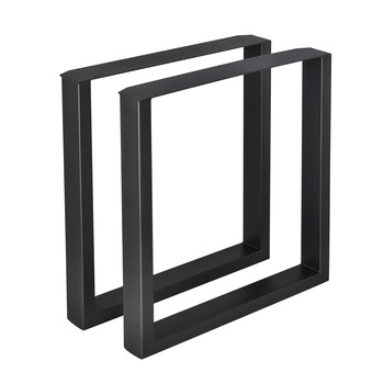 Set 2 bucati picioare masa/mobilier Model 1, en.casa, 70 x 72 cm, metal, negru Set 2 bucati picioare masa/mobilier Model 1, en.casa, 70 x 72 cm, metal, negru