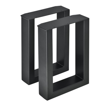 Set 2 bucati picioare masa/mobilier Model 3, en.casa, 30 x 43 cm, metal, negru Set 2 bucati picioare masa/mobilier Model 3, en.casa, 30 x 43 cm, metal, negru