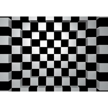 Fototapet 3D, Black&White Squares, cod 968, dimensiuni H - 254 / L - 368 , lavabil, usor de montat si de curatat, adeziv inclus Fototapet 3D, Black&White Squares, cod 968, dimensiuni H - 254 / L - 368 , lavabil, usor de montat si de curatat, adeziv inclus