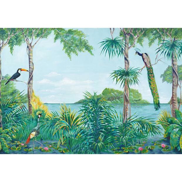 Fototapet natura animata, Blue Lagoon, cod 974, dimensiuni H - 254 / L - 368 , lavabil, usor de montat si de curatat, adeziv inclus