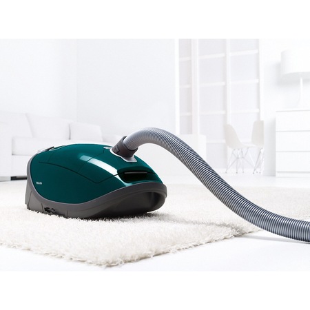 Aspirator cu sac Miele Complete C3 Jubilee Power Line Petr, 890 W, 4.5 L, Perie Parchet, Perie universala, Filtru AirCleanPlus, Verde