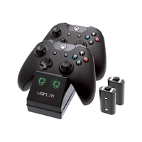 Statie de andocare pentru controlerele Xbox One combinata cu 2 baterii reincarcabile.