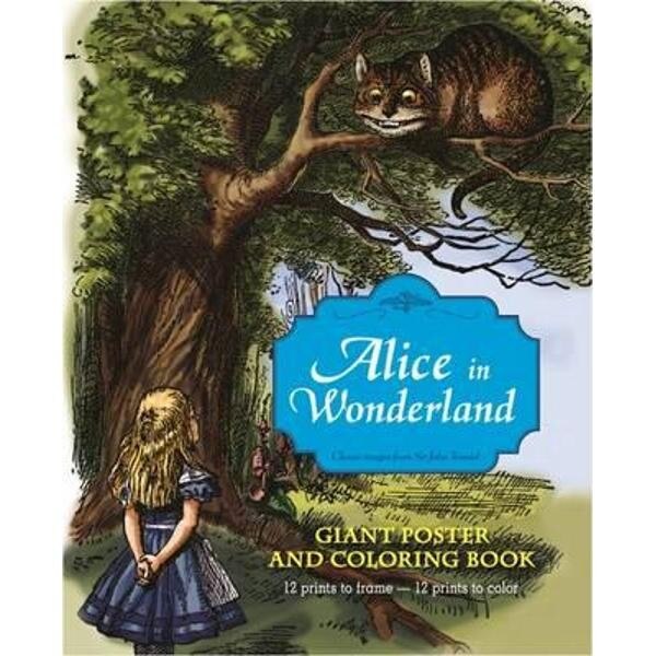 Alice in Wonderland Giant Poster and Coloring Book