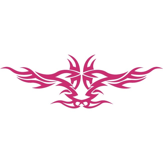Sticker auto - Motiv tribal simetric - Magenta - 50x17 cm