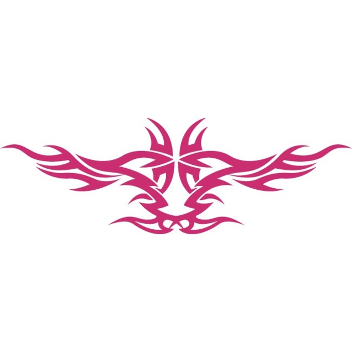 Autómatrica - Szimmetrikus törzsi motívum - Magenta - 50x17 cm