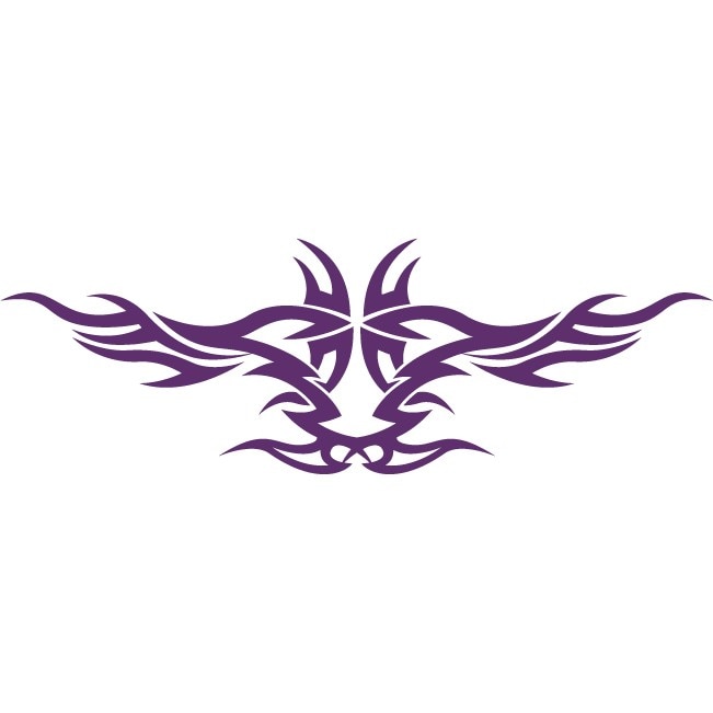 Sticker auto - Motiv tribal simetric - Indigo - 50x17 cm