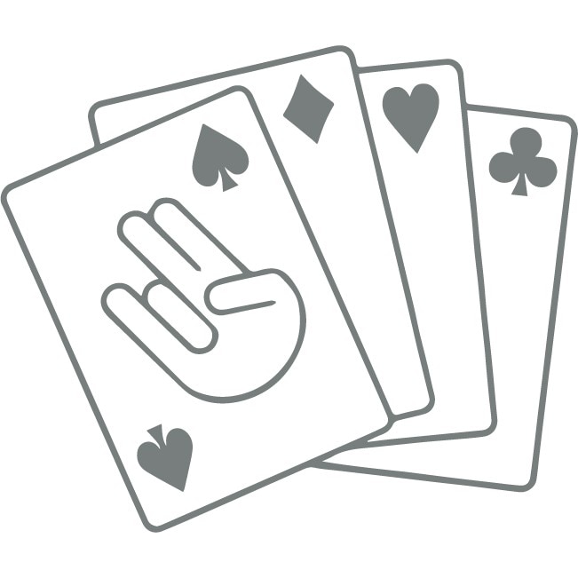 Sticker auto - Poker rules! - Gri Metal - 25x21 cm