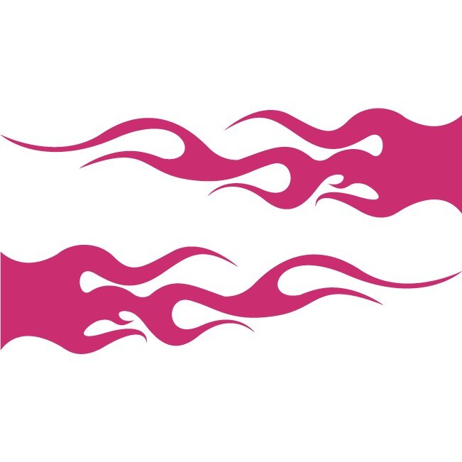 Sticker auto - Flama - Magenta - 2buc 50x12 cm