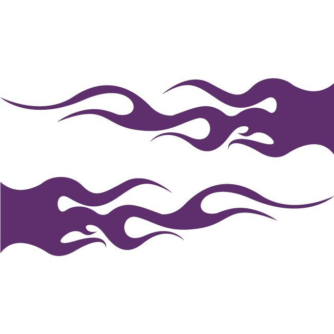 Sticker auto - Flama - Indigo - 2buc 50x12 cm