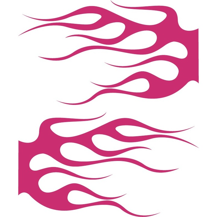 Autómatrica - Lángok - Magenta - 2db 50x29 cm