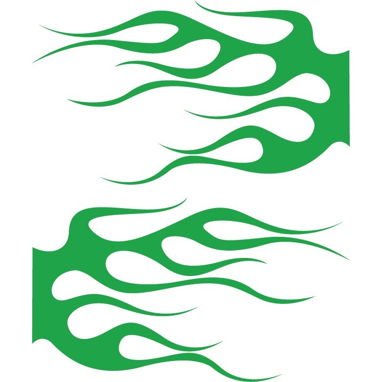 Sticker auto - Vapaie - Verde - 2buc 50x29 cm