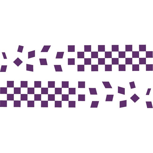 Sticker auto - Finish line - Indigo - 2buc 70x12 cm