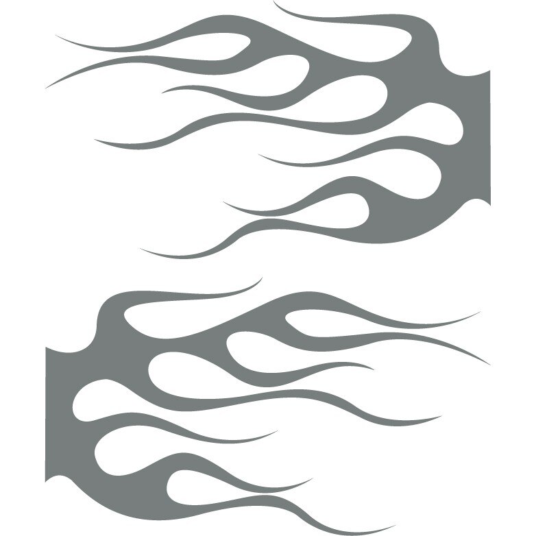 Sticker auto - Vapaie - Gri Metal - 2buc 50x29 cm