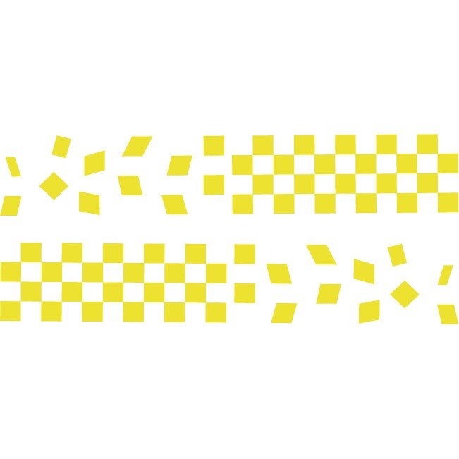 Sticker auto - Finish line - Lemon - 2buc 70x12 cm