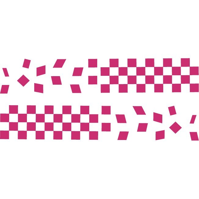 Sticker auto - Finish line - Magenta - 2buc 70x12 cm
