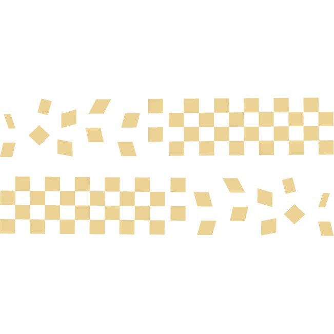 Sticker auto - Finish line - Bej - 2buc 70x12 cm