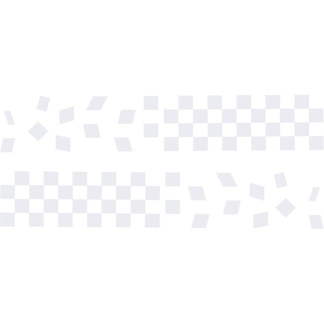 Sticker auto - Finish line - Alb polar - 2buc 70x12 cm