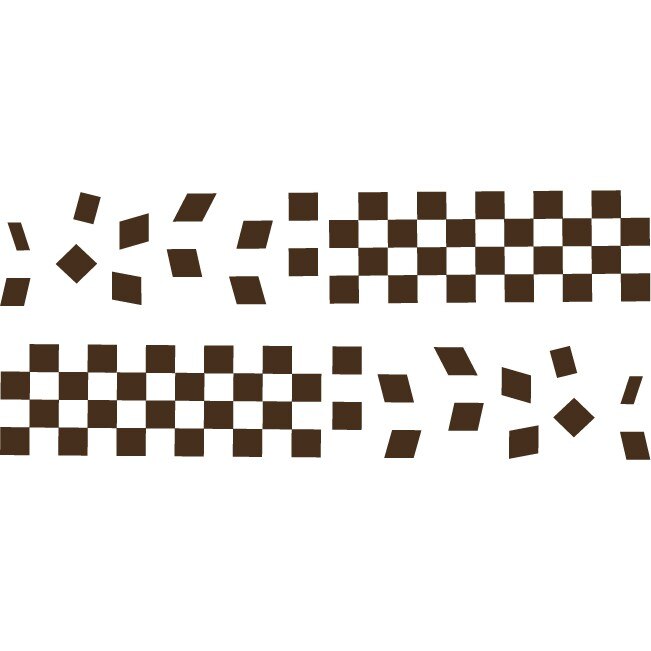 Sticker auto - Finish line - Choco - 2buc 70x12 cm