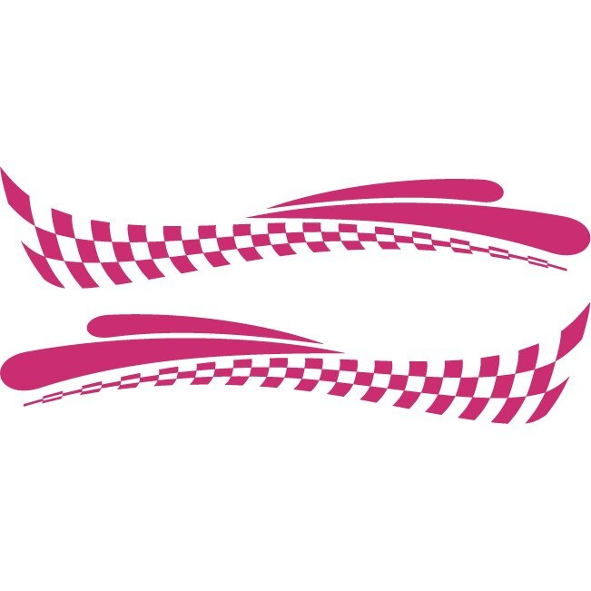 Sticker auto - Finis - Magenta - 2buc 70x14 cm