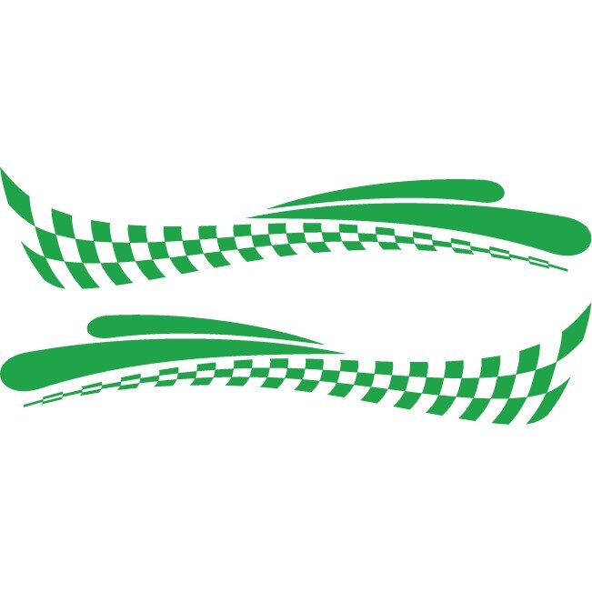 Sticker auto - Finis - Verde - 2buc 70x14 cm