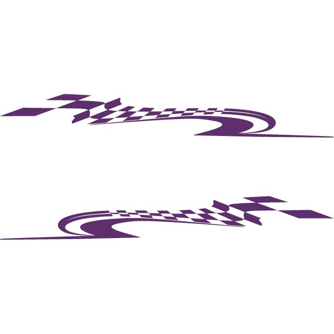 Sticker auto - Steag pentru prag - Indigo - 2buc 70x8 cm