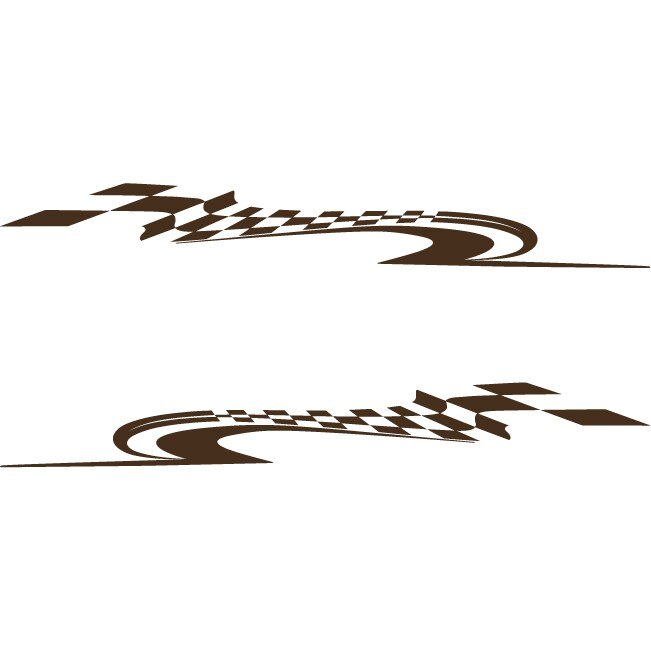 Sticker auto - Steag pentru prag - Choco - 2buc 70x8 cm