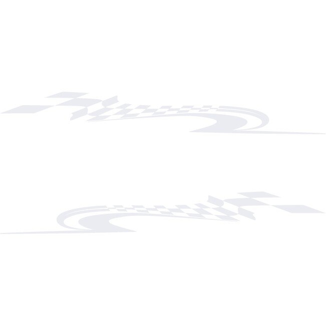 Sticker auto - Steag pentru prag - Alb polar - 2buc 70x8 cm