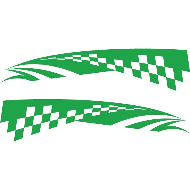 Sticker auto - Steag - Verde - 2buc 50x11 cm