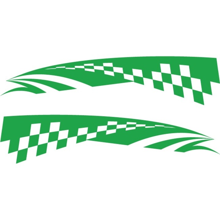 Sticker auto - Steag - Verde - 2buc 50x11 cm