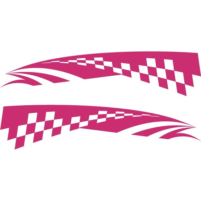 Sticker auto - Steag - Magenta - 2buc 50x11 cm