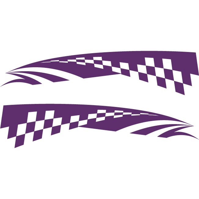 Sticker auto - Steag - Indigo - 2buc 50x11 cm