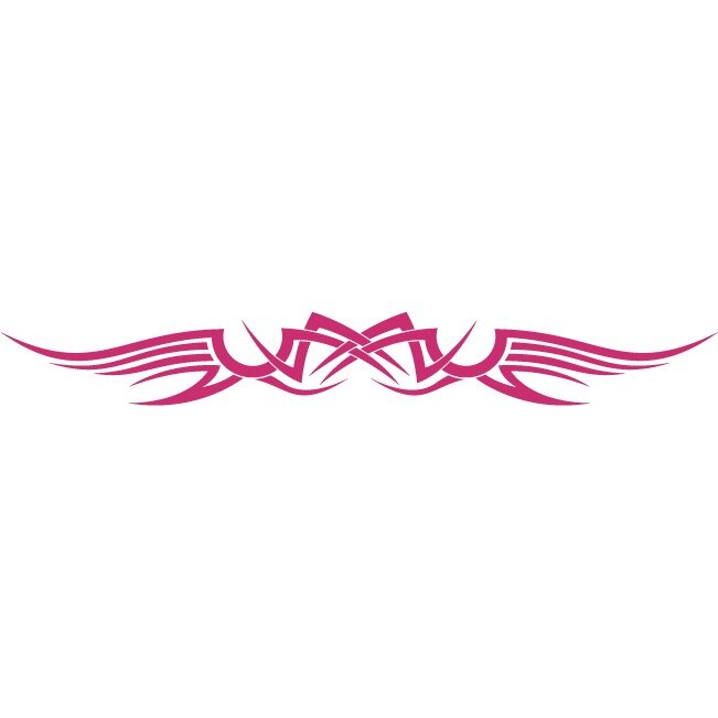 Sticker auto - Aripa tribal - Magenta - 50x7 cm