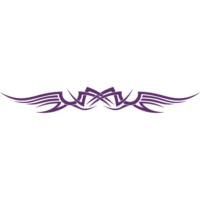 Sticker auto - Aripa tribal - Indigo - 50x7 cm