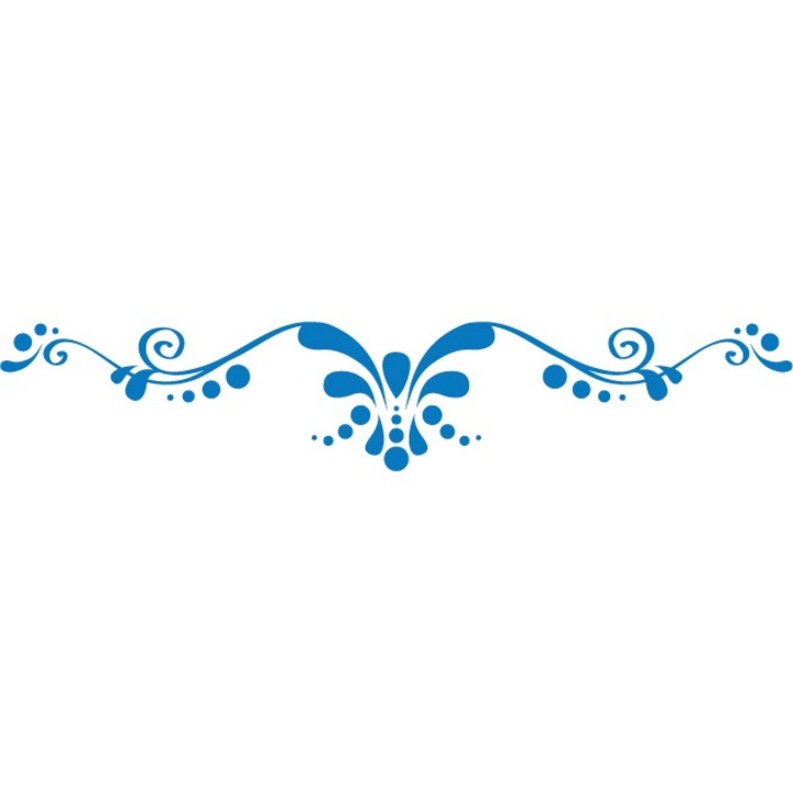 Ornament clasic - Sticker Decorativ - Albastru - 162 x 30 cm