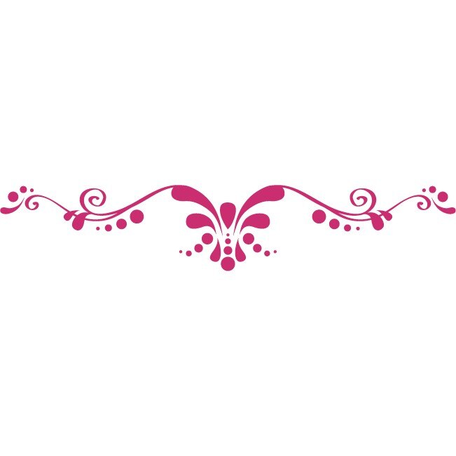 Ornament clasic - Sticker Decorativ - Magenta - 162 x 30 cm