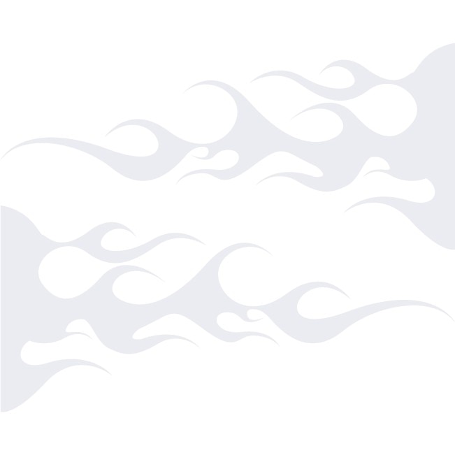 Sticker auto - Flacari - Alb polar - 2buc 50x22 cm