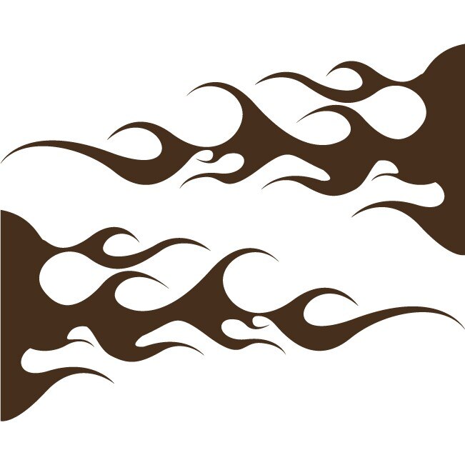 Sticker auto - Flacari - Choco - 2buc 50x22 cm