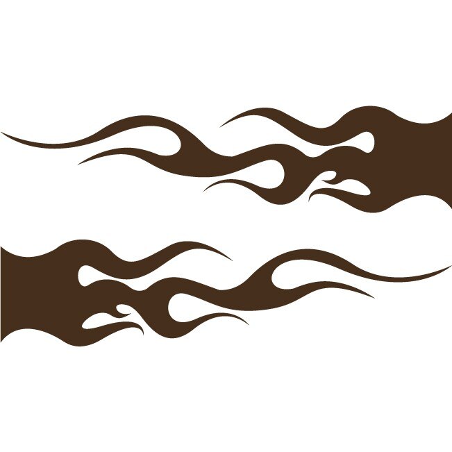 Sticker auto - Flama - Choco - 2buc 50x12 cm
