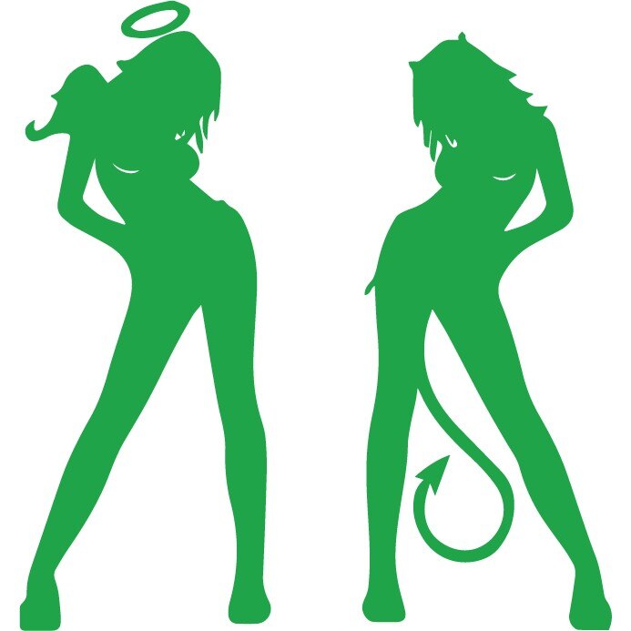 Sticker auto - Ispita - Verde - 23x25 cm