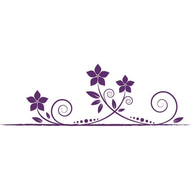 Natura invie - Sticker Decorativ - Indigo - 135 x 44 cm