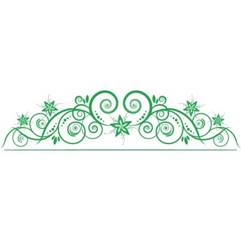 Decoratiune florala moderna - Sticker Decorativ - Verde - 190 x 48 cm Decoratiune florala moderna - Sticker Decorativ - Verde - 190 x 48 cm