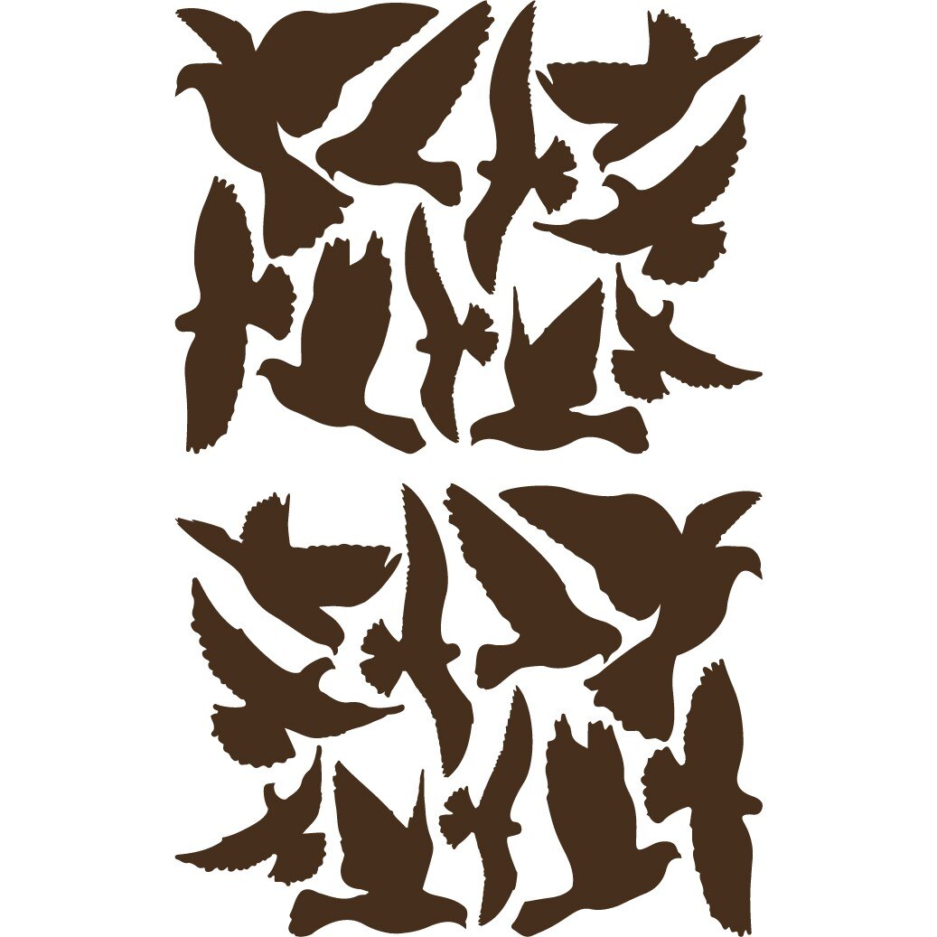 Sticker auto - Pasari zburatoare - Choco - 2buc 56x43 cm