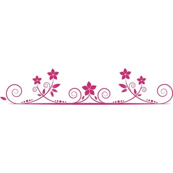 Ornament floral - Sticker Decorativ - Magenta - 190 x 40 cm Ornament floral - Sticker Decorativ - Magenta - 190 x 40 cm