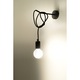 Sollux Lighting Edison E27, 60W, Boho Design, fekete