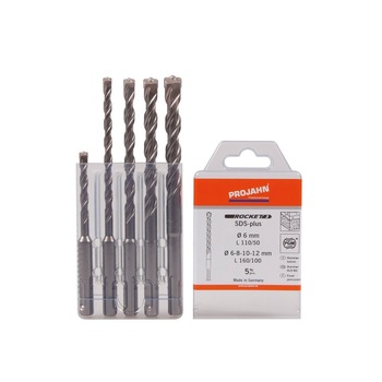Set burghie beton Projahn, SDS-PLUS ROCKET 3, 5 buc/set Set burghie beton Projahn, SDS-PLUS ROCKET 3, 5 buc/set